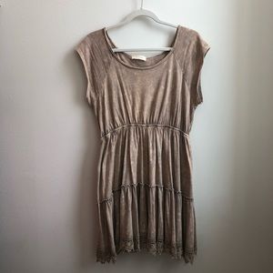 Altar’d State tan dress (size: small)